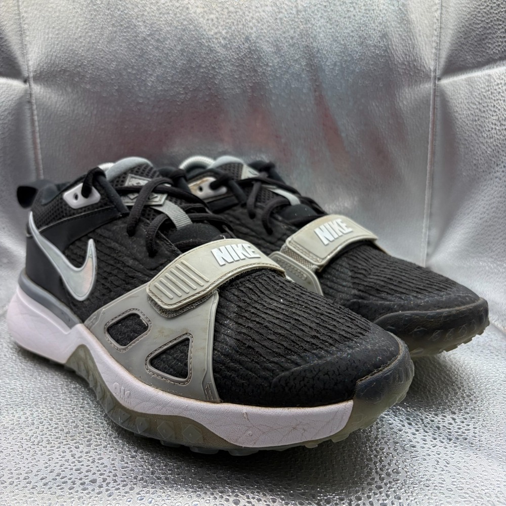 Size 9 Nike Air Zoom Diamond Elite Turf Baseball Black Mens Shoes DZ0503-001